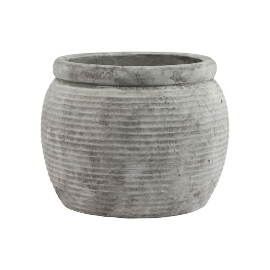 Athena Rimmed Large Plant Pot - BleakToSheek