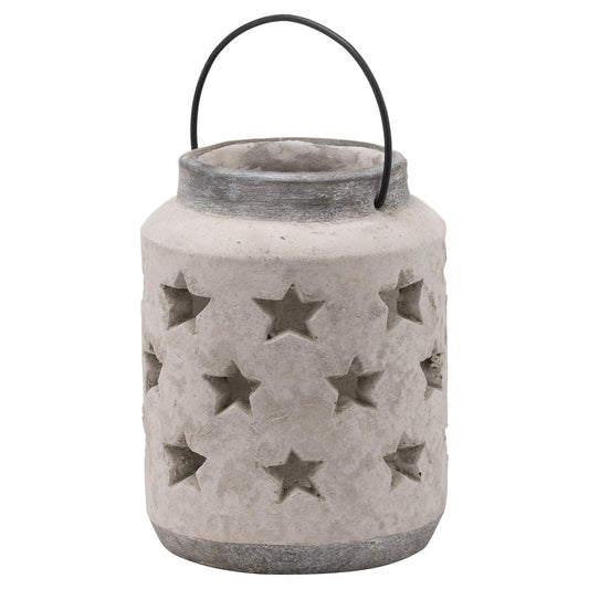 Bloomville Large Stone Star Lantern - BleakToSheek