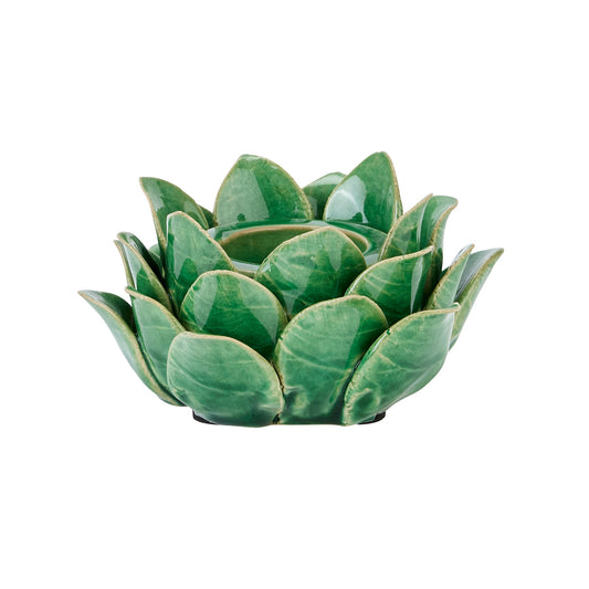 Globe Green Artichoke Tea Light Holder - BleakToSheek