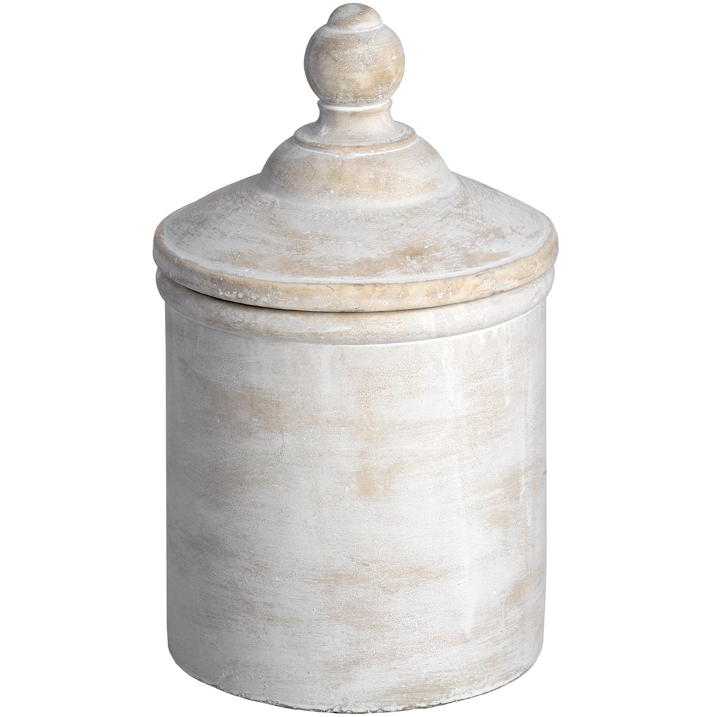 Large Antique White Cannister - BleakToSheek